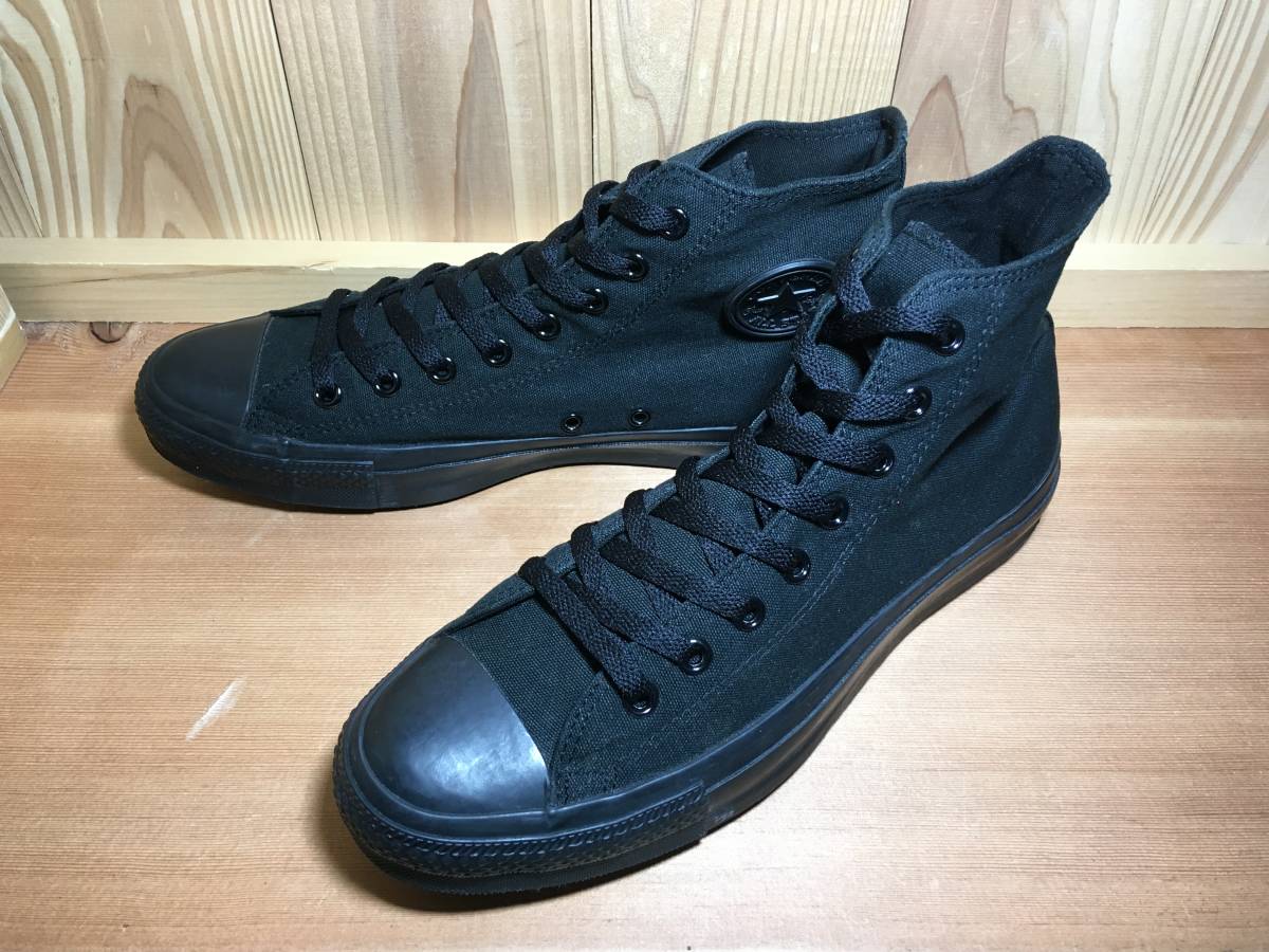 ☆CONVERSE コンバース ALL STAR オールスター HI 黒×黒 10.5インチ 