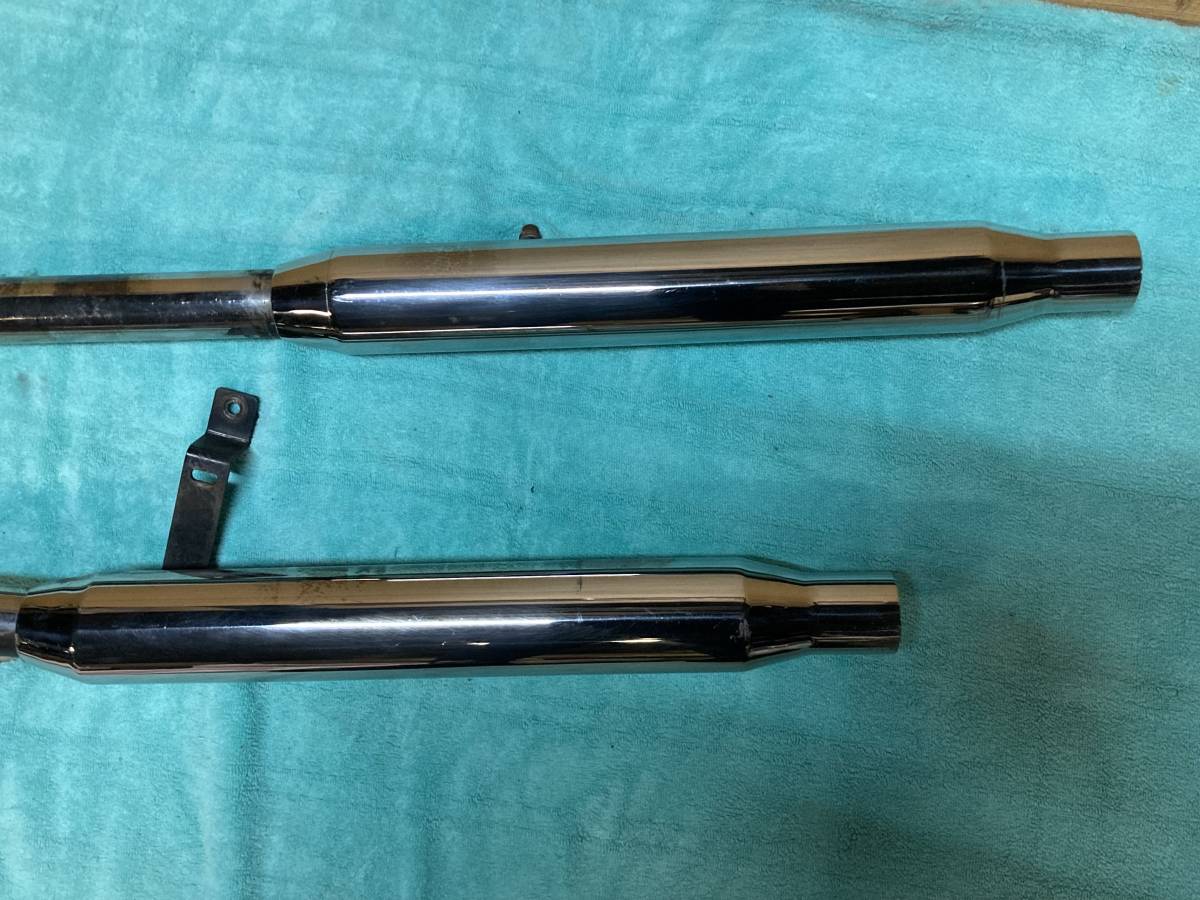 W650 Kファクトリー TTタイプ2本出し フルエキアップマフラー