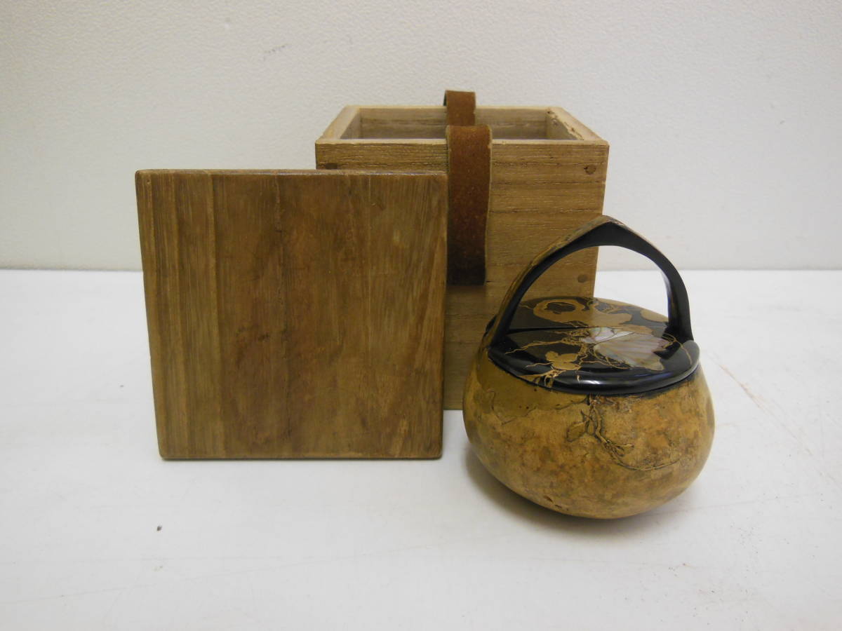 【全国無料，本物保証】 11 瓢 手付 茶器 青貝 蒔絵(棗)｜売買されたオークション情報、yahooの商品情報をアーカイブ公開 - オークファン 棗