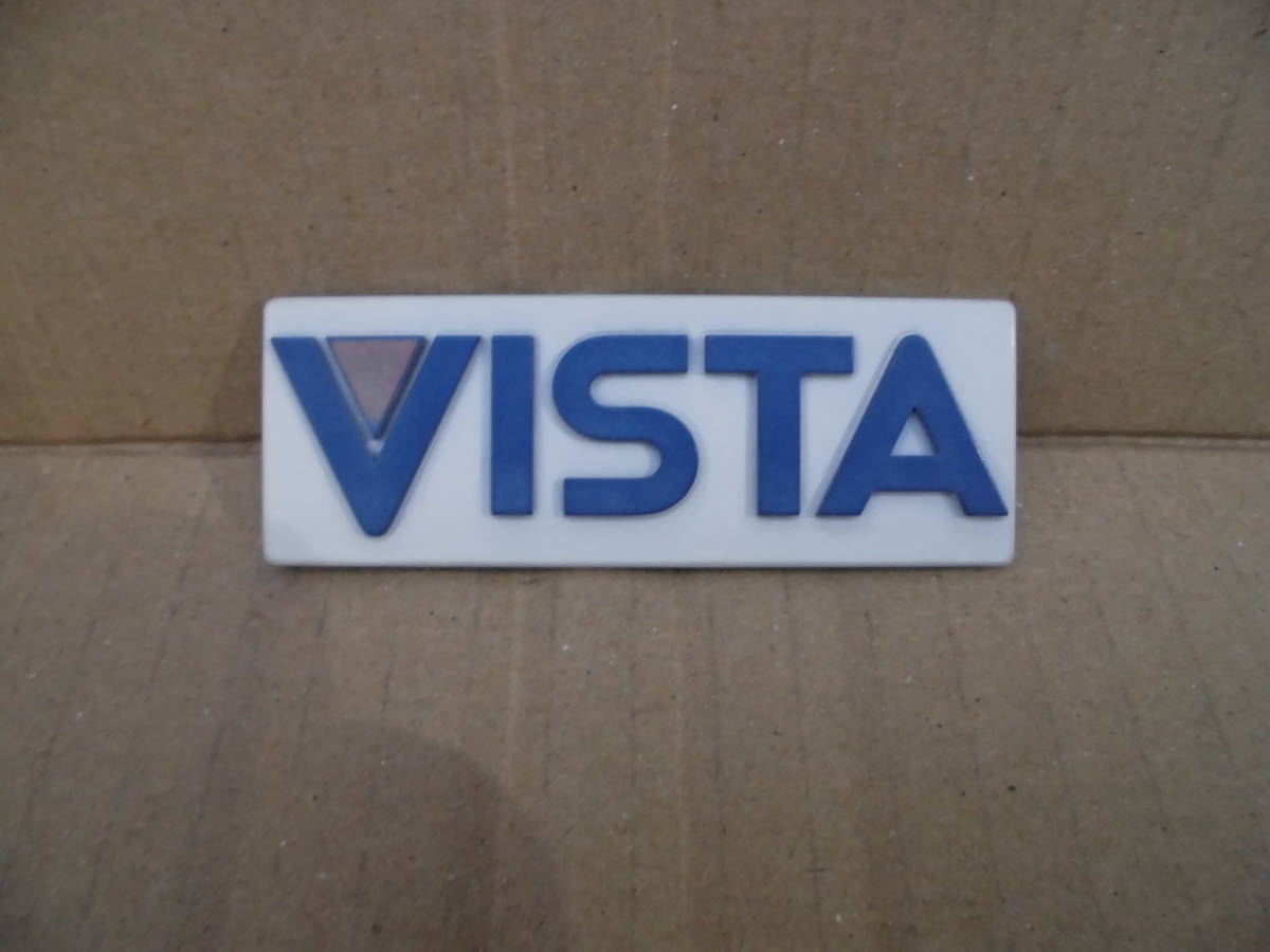 トヨタ　VISTA　店エンブレム★当時物　ハイエース　100系　取外し★ビスタ　TOYOTA　稀少品　レア品♪