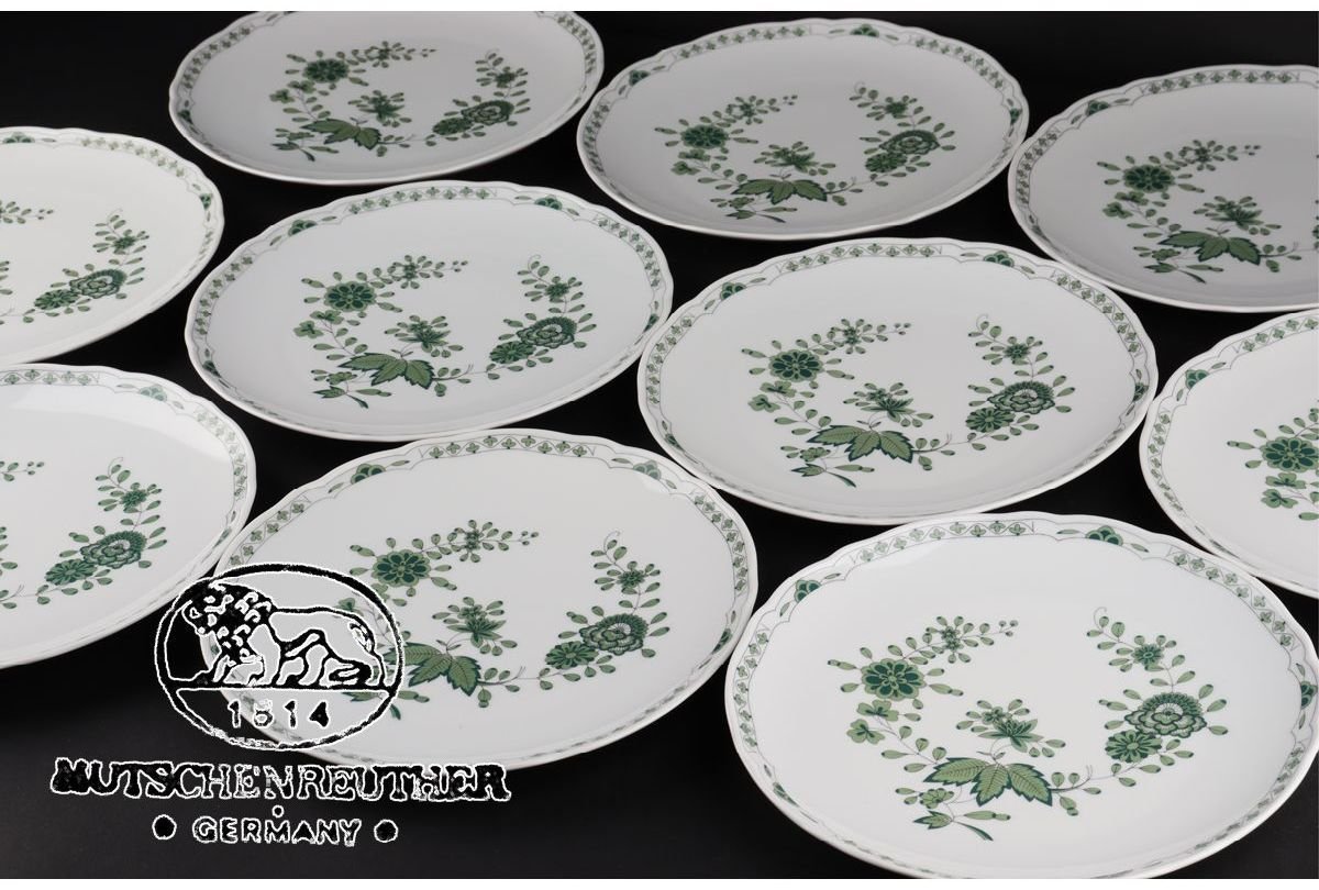 新品，安い URA フッチェンロイター/HUTSCHENREUTHER/Linderhof/グリーン/プレート10枚/約26cm/d/4-s10-109 検 骨董/洋食器/皿/大皿/飾皿(フッチェンロイター)｜売買されたオークション情報、yahooの商品情報をアーカイ フッチェンロイター