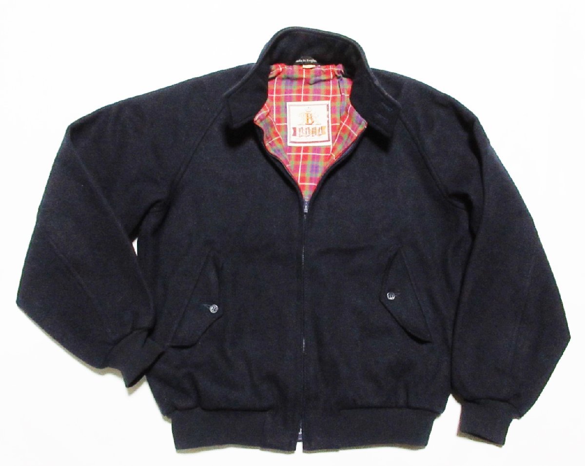 美品 英国製 BARACUTA バラクータ/G9/ウール スイングトップ/ドリズラー/102㎝/40/ネイビー(紺)