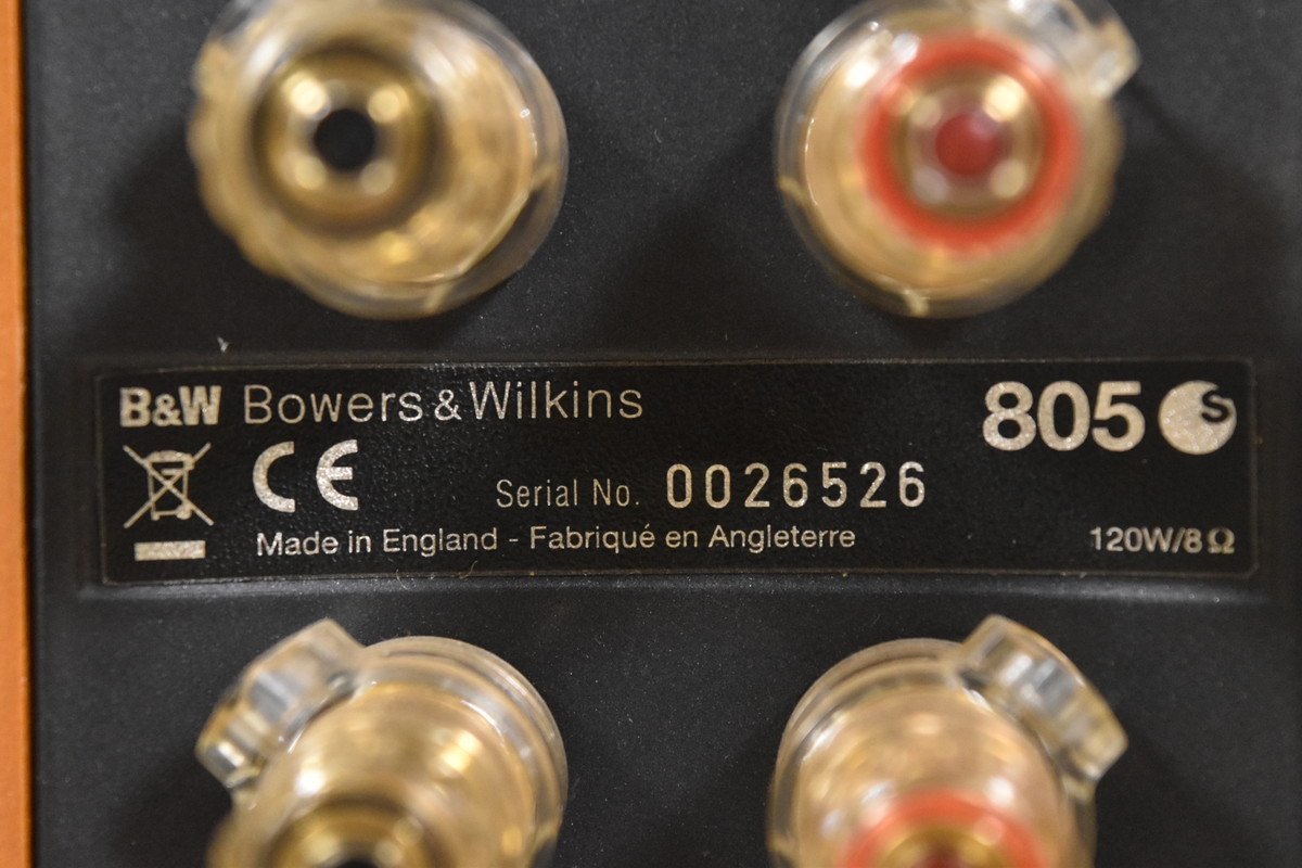 送料無料!!】B&W Bowers & Wilkins 805S スピーカー ペア Wilkins 805S