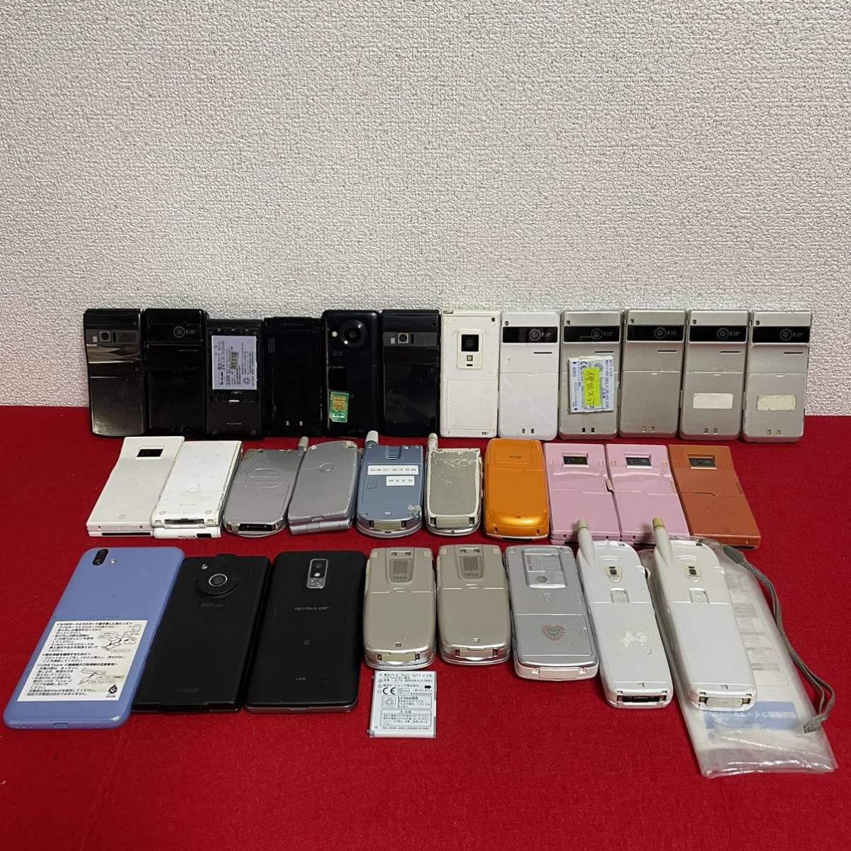 TM☆計30点 携帯電話 ガラケー スマホ まとめ売り セット 大量 動作 