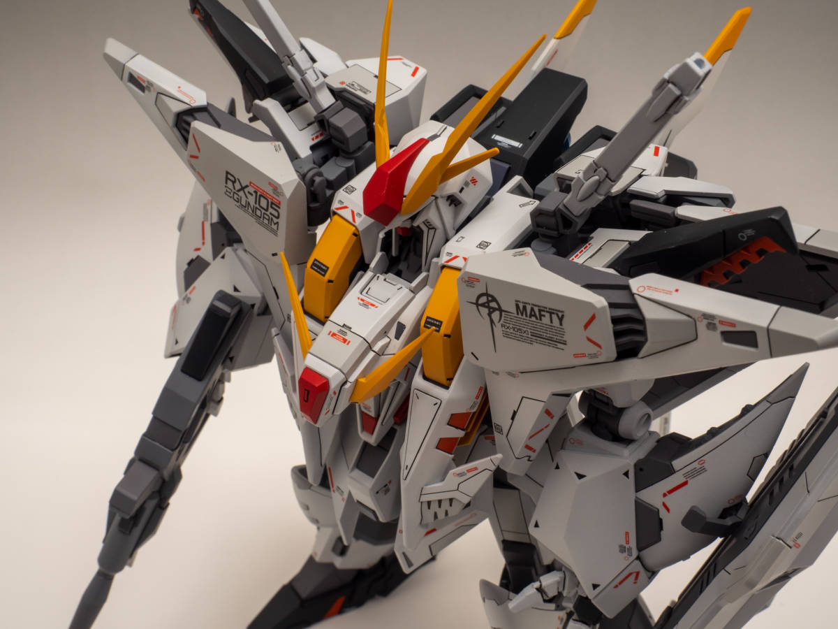 1/144 HGUC Ξガンダム 改修塗装済 完成品 クスィーガンダム MG RG