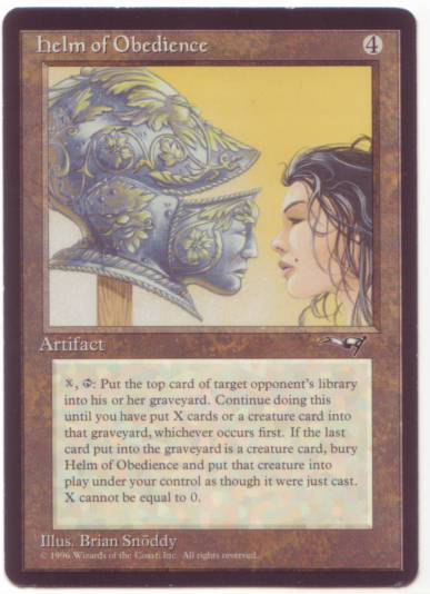 Helm Obedience of | MTG Alliances Magic The Gathering Of eBay