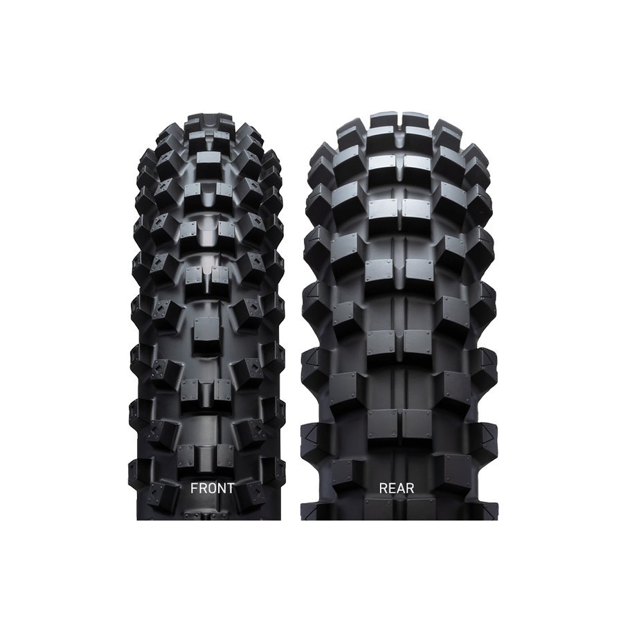 ダイヤ2お得セット！！ 新品 即決 IRC VX40 80/100-21&110/100-18前後タイヤセット 「要在庫