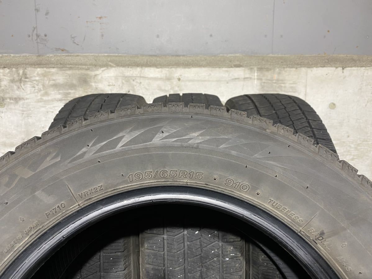H1522　☆深溝スタッドレス☆ BS ブリヂストンBLIZZAK VRX2　195/65R15 91Q　4本価格　2019年製 スタッドレスタイヤ BLIZZAK ブリヂストン ブリヂストン（スタッドレスタイヤ｜タイヤ）：タイヤ VL10 WZ-1」9月から