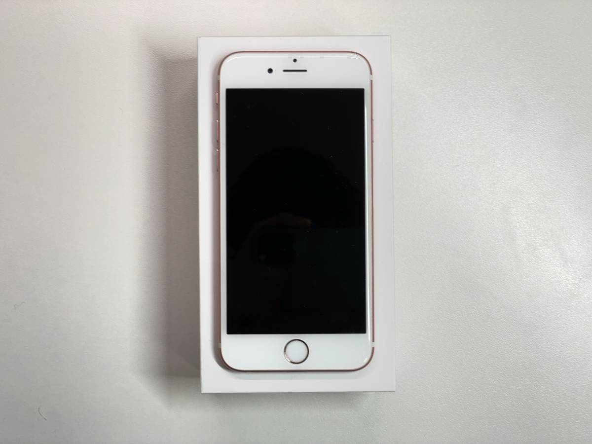 中古】iPhone 6S SIMフリー ローズゴールド 電池交換済みバッテリー100