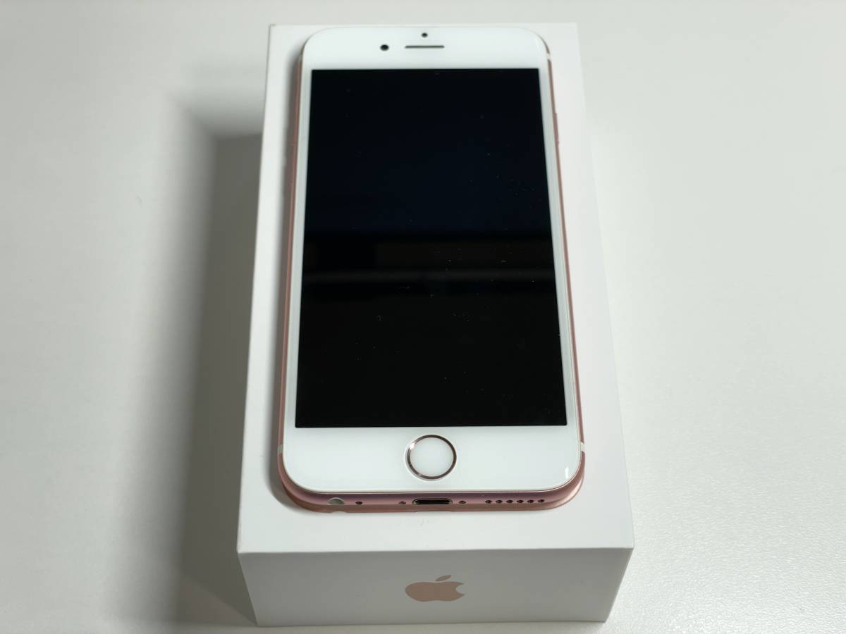 中古】iPhone 6S SIMフリー ローズゴールド 電池交換済みバッテリー100