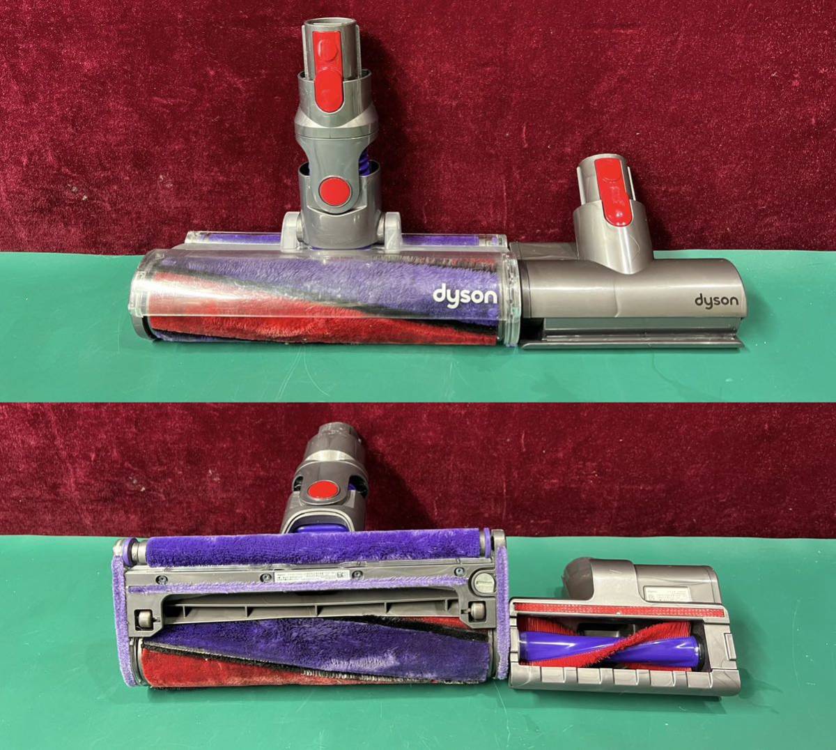 Dyson SV10 コードレス掃除機 動作品 付属品多数 ダイソン ダイソン dyson コードレスクリーナー 掃除機 SV10 清掃済 付属品あり