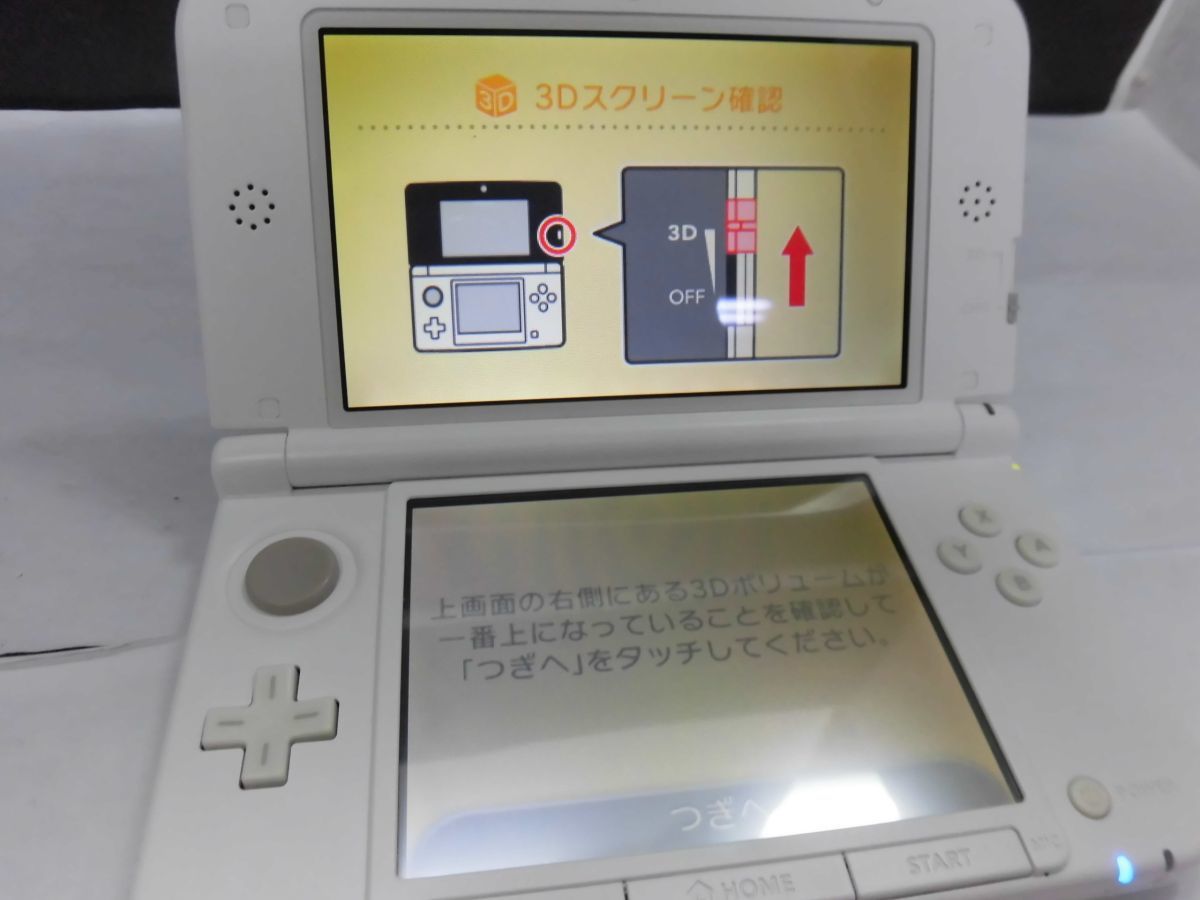 25 送60サ 1227＆B03 3DSLL ホワイト ver11.5.0-38J 画面日焼け有 中古  