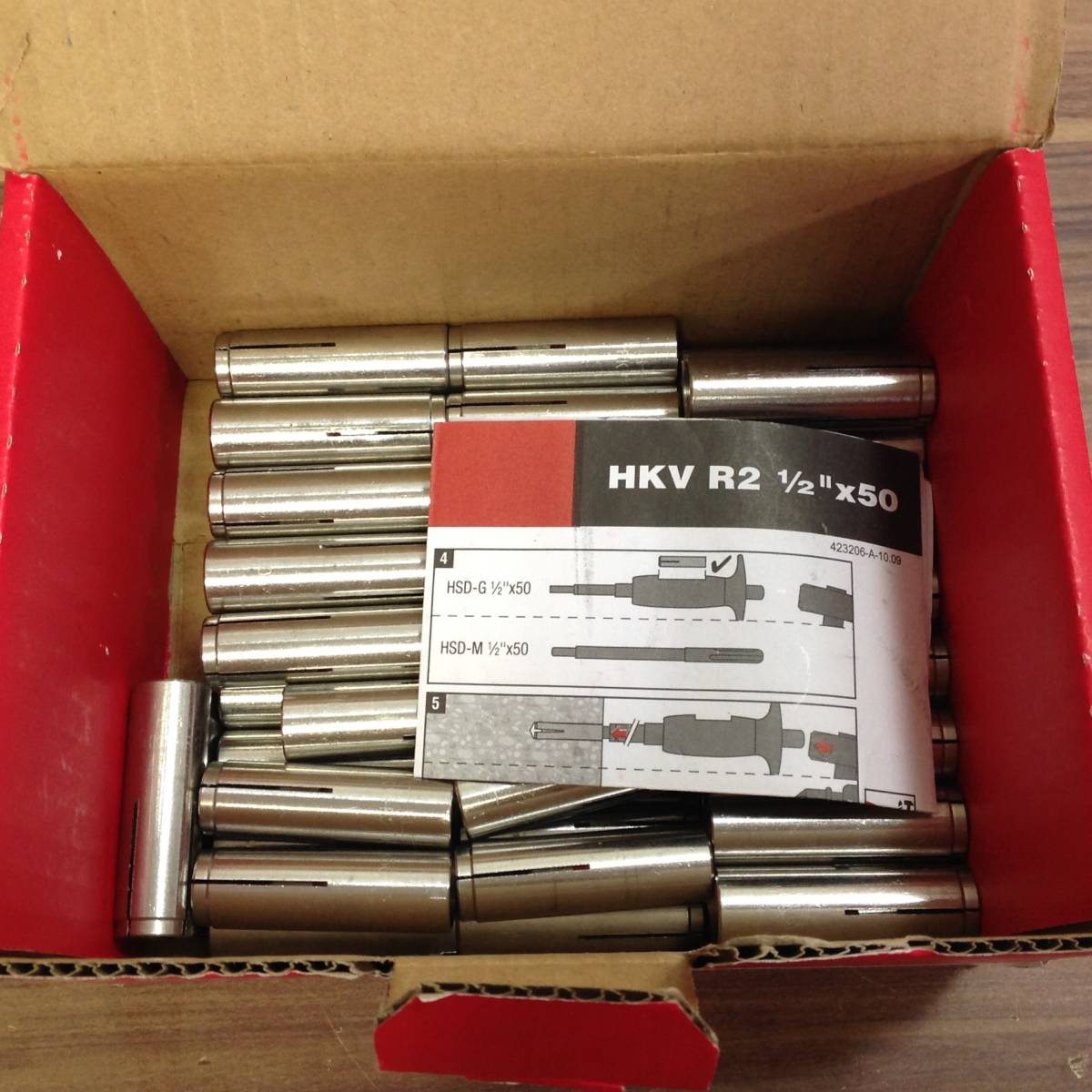 【WH-5320】未使用 HILTI ヒルティ フラッシュアンカー HKV-R2 1/2'' 50個入