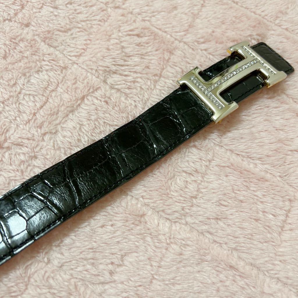 HERMES エルメス 最高級 ポロサス クロコダイルレザー コンスタンス 