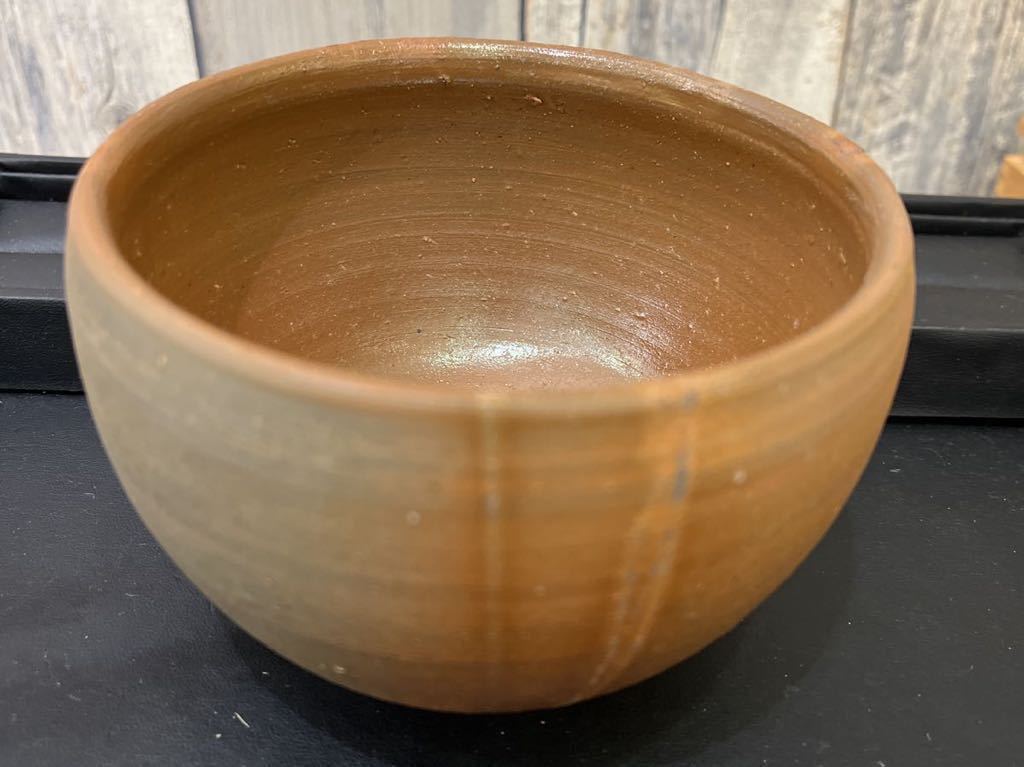 人間国宝 藤原雄 備前焼 緋襷茶盌A 共箱共布栞 抹茶碗