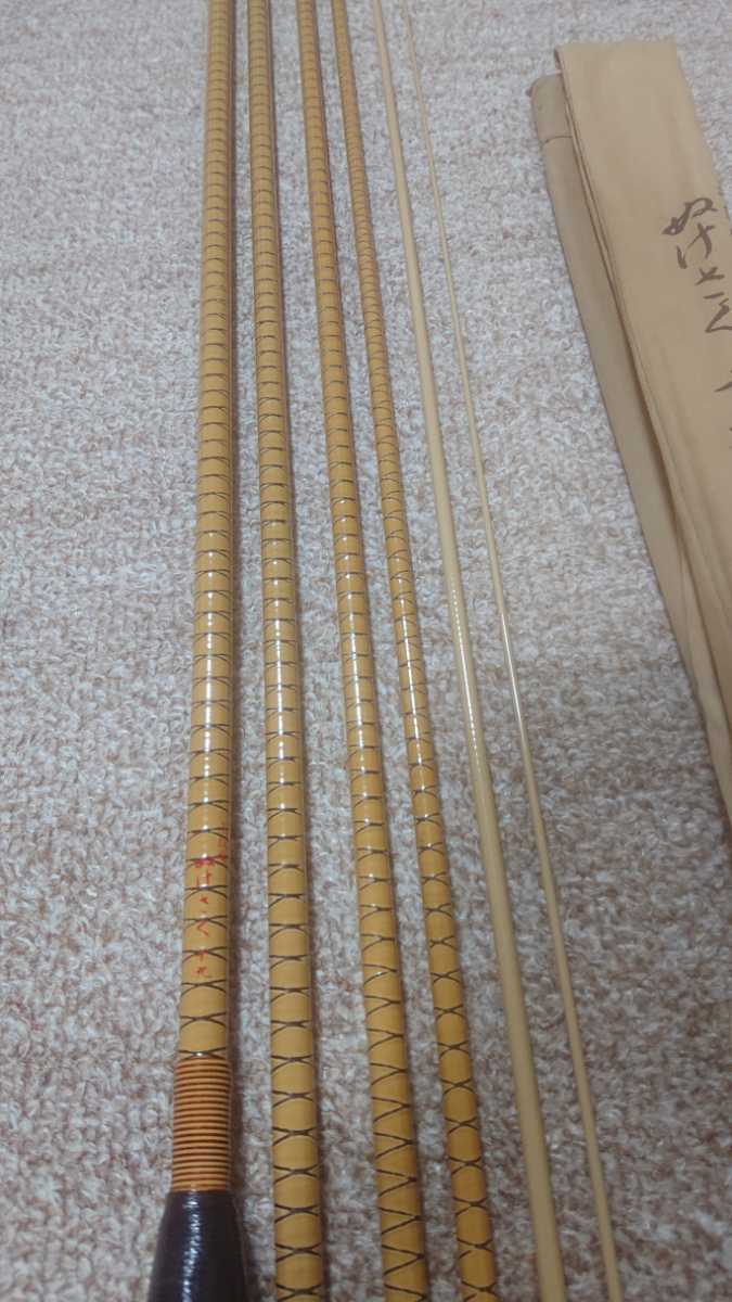 シマノ並み継ぎヘラ竿 朱紋峰 ぬけさく 19尺 希少オールド 日本製