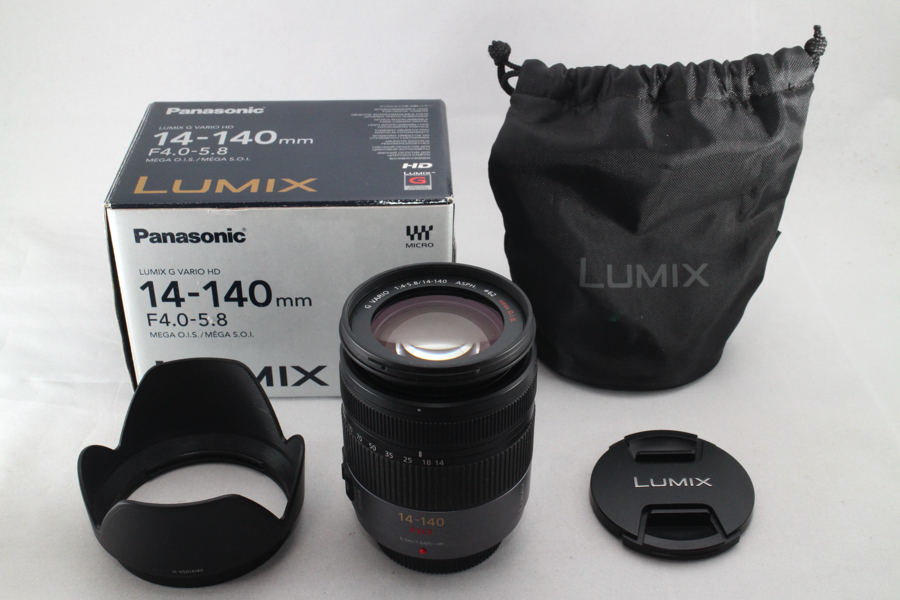 3416- パナソニック Panasonic LUMIX G VARIO HD 14-140mm/F4.0-5.8 ASPH/MEGA O.I.S. H-VS014140 ジャンク品