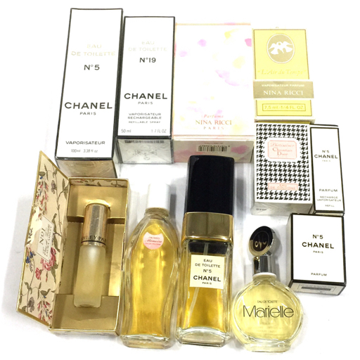 限定セール，新作登場 1円 シャネル N&deg;5 EDT 100ml / N&deg;19 EDT 50ml 他 ディオール / ニナリッチ 含 香水 計11点 セット A6340(シャネル)｜売買されたオークション情報、yahooの商品情報をアーカイブ公開 - オークファン シャネル