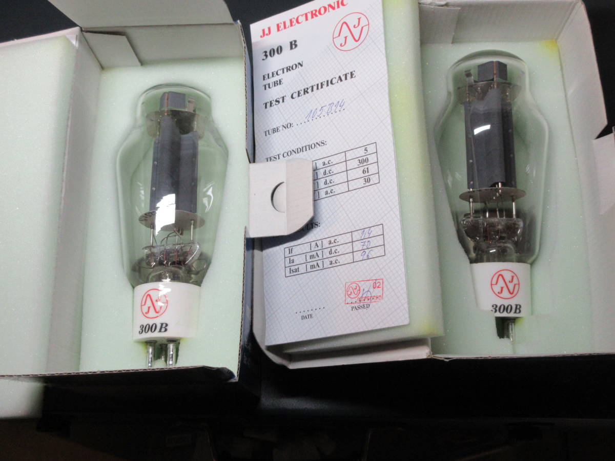 300B 真空管 JJ で購入可！入手性に優れた、品質良好なお手軽300B