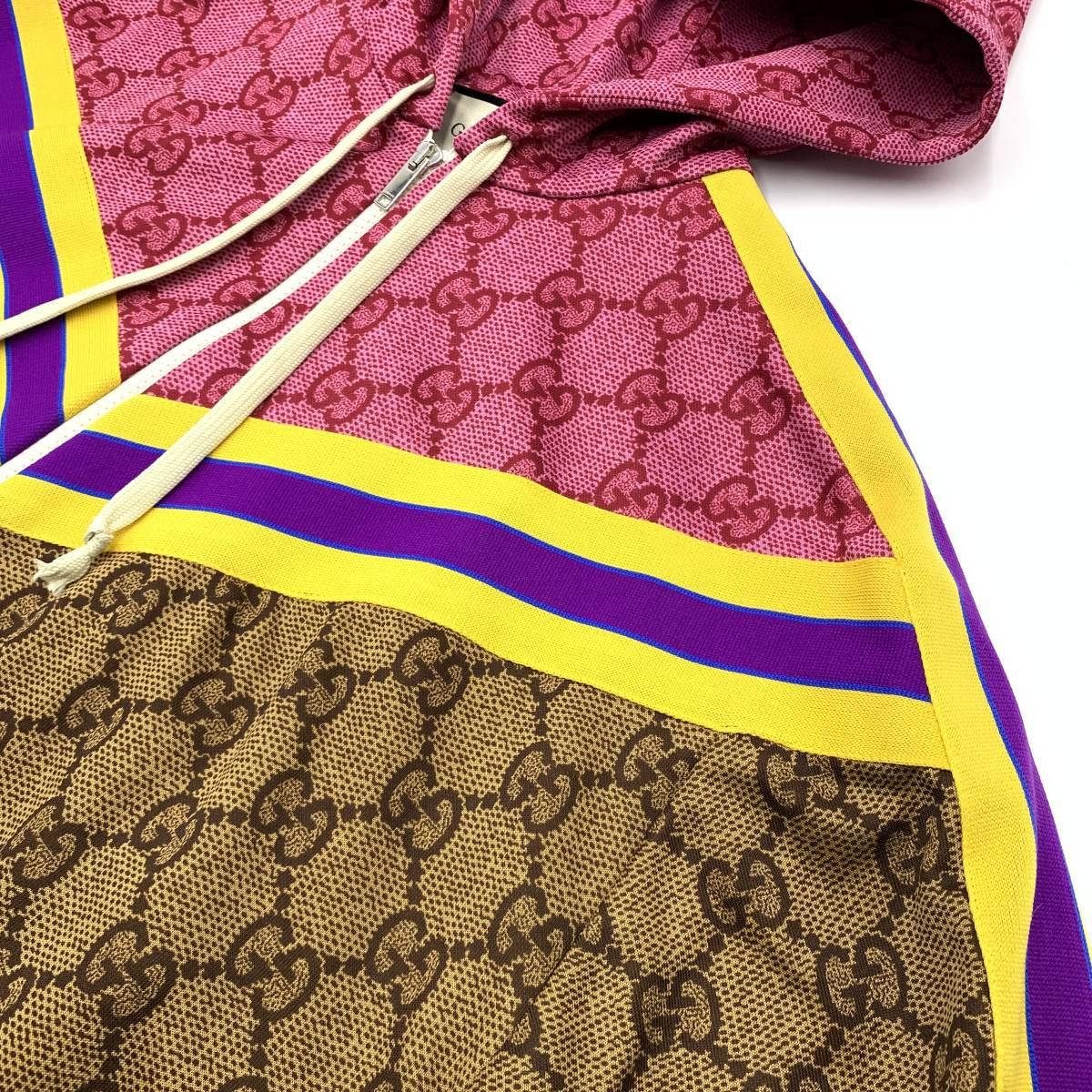 GUCCI グッチ GG総柄 GGテクニカル ジャージー バックプリーツ ドレス 