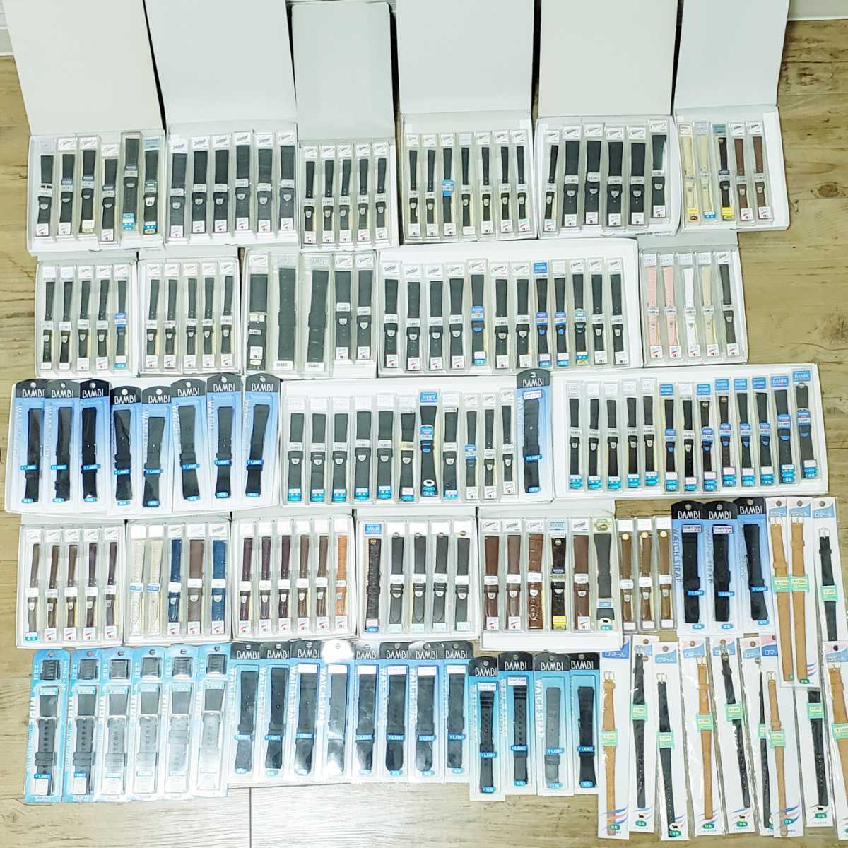 店舗保管品 腕時計 バンド ベルト まとめて 160本以上 BAMBI SCOTCHGARD バンビ スコッチガード 他 革 皮 ステンレス ダイバー用 他 