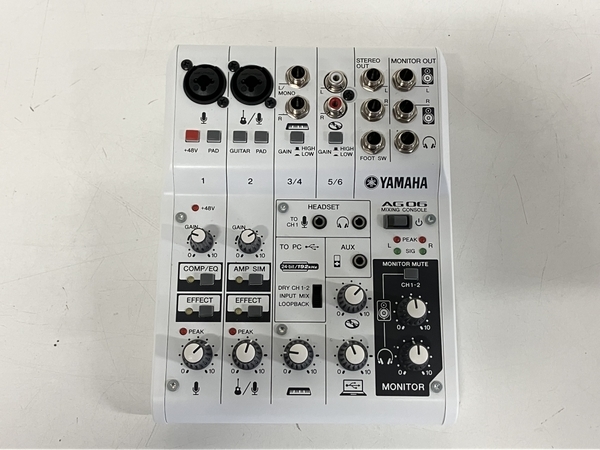 YAMAHA AG06 音声用 ミキサー 6チャンネル ヤマハ 中古 F7110370