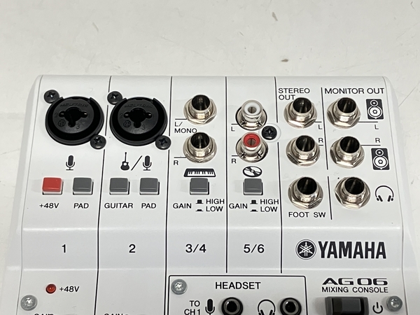 YAMAHA AG06 音声用 ミキサー 6チャンネル ヤマハ 中古 F7110370
