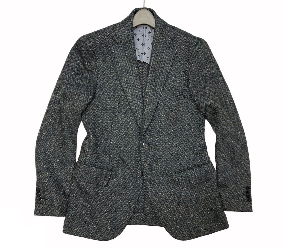 人気セール，HOT 極 ￥51 700 UNITED ARROWS ユナイテッドアローズ ヘリンボーン柄 ツイード生地 3B段返り テーラードジャケット グリーン/46 M(Mサイズ)｜売買されたオークション情報、yahooの商品情報をアーカイブ Mサイズ
