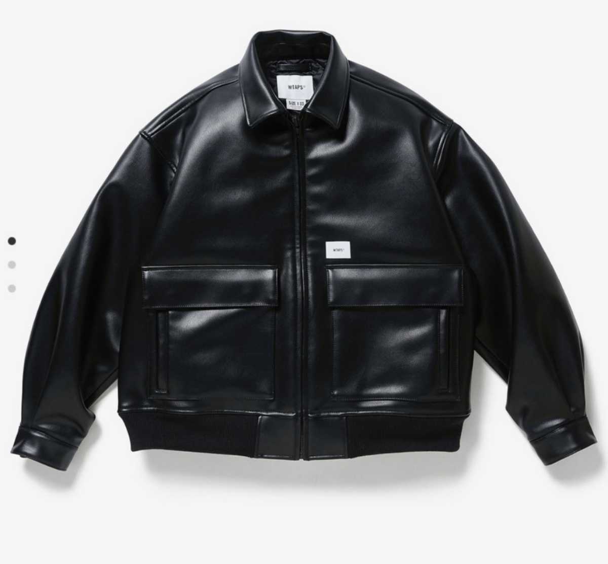 22AW WTAPS JFW-01 JACKET SYNTHETIC . X3.0 BLACKサイズ M レザー