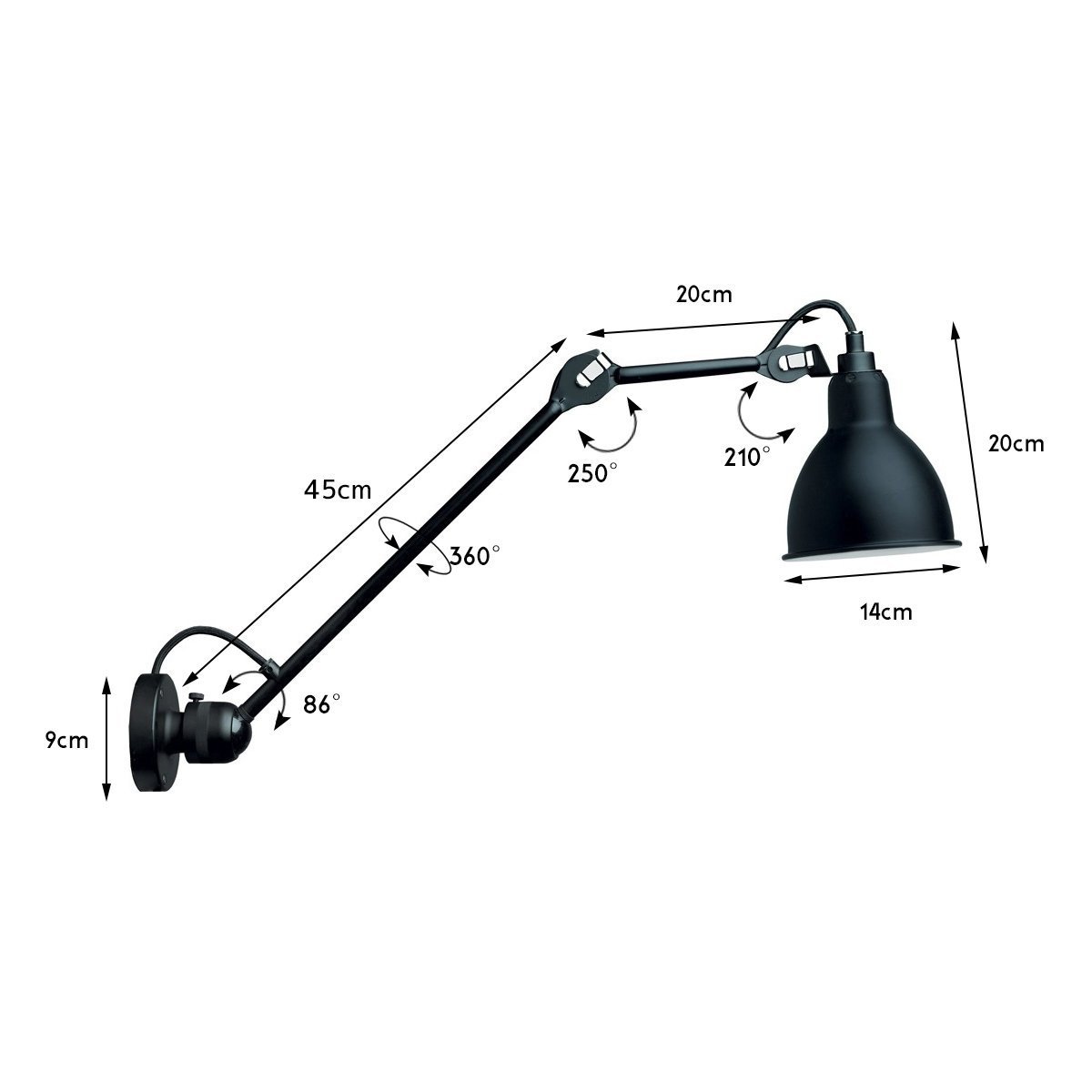 GRAS LAMPE DCW 壁掛け デザイナーズ照明 editionsの名作照明ル