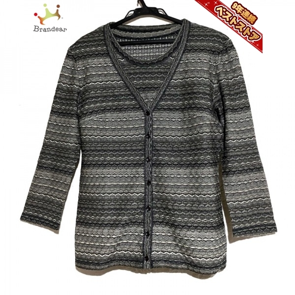 ヨシエイナバ YOSHIE INABA アンサンブル - ダークグレー×ネイビー×マルチ レディース トップス