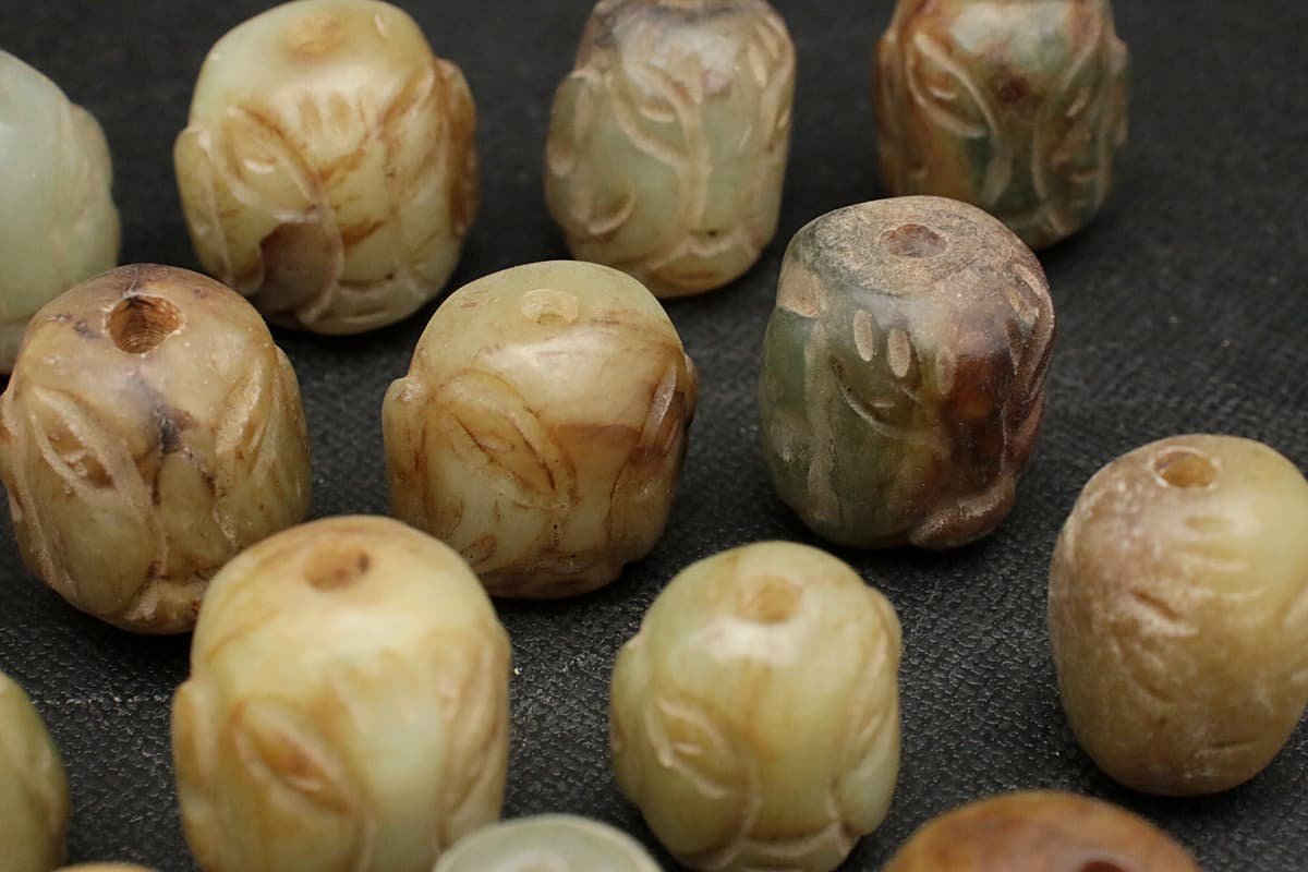 ◇御泓軒◇『漢朝時代 高古玉 和田玉彫 琮圭璧