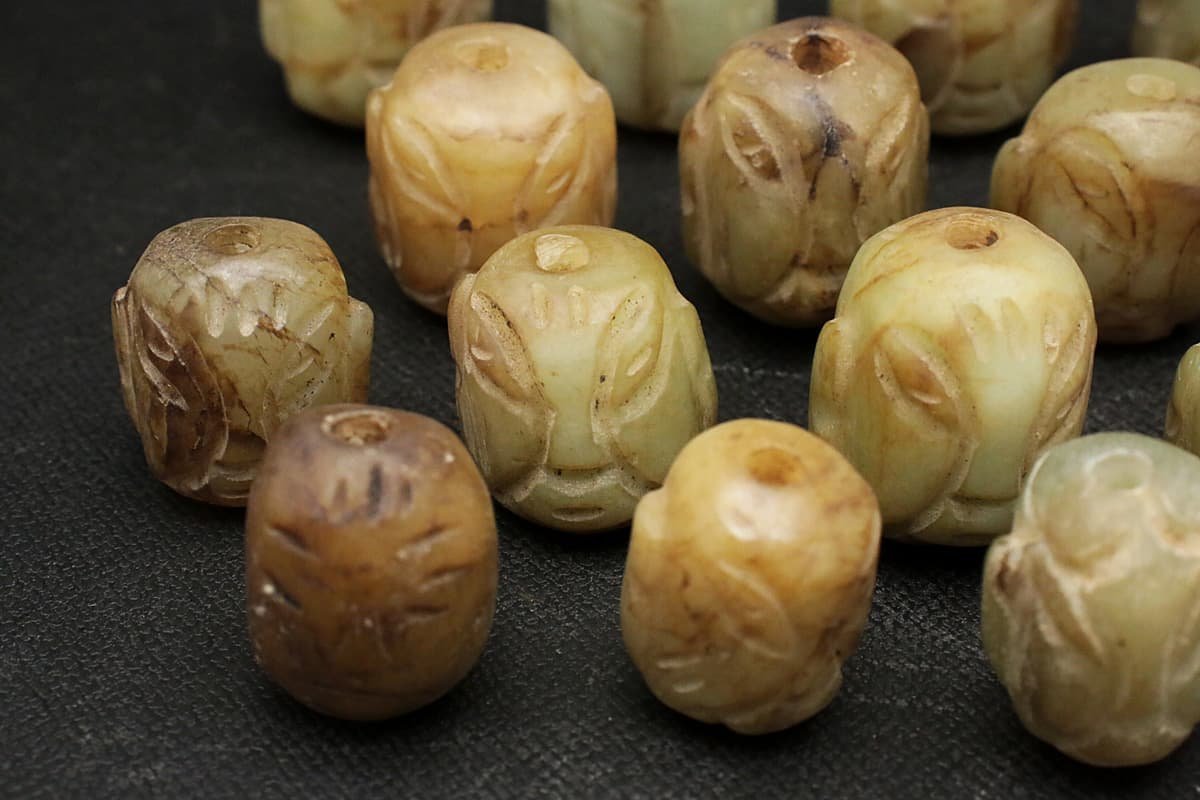 ◇御泓軒◇『漢朝時代 高古玉 和田玉彫 琮圭璧