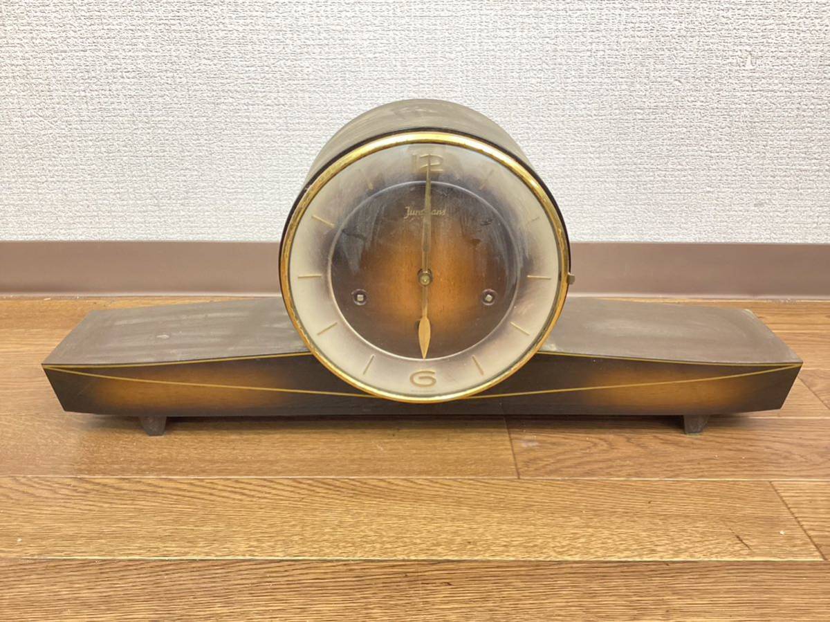 003 12 Junghans ユンハンス 置時計 アナログ クロック 卓上置き時計