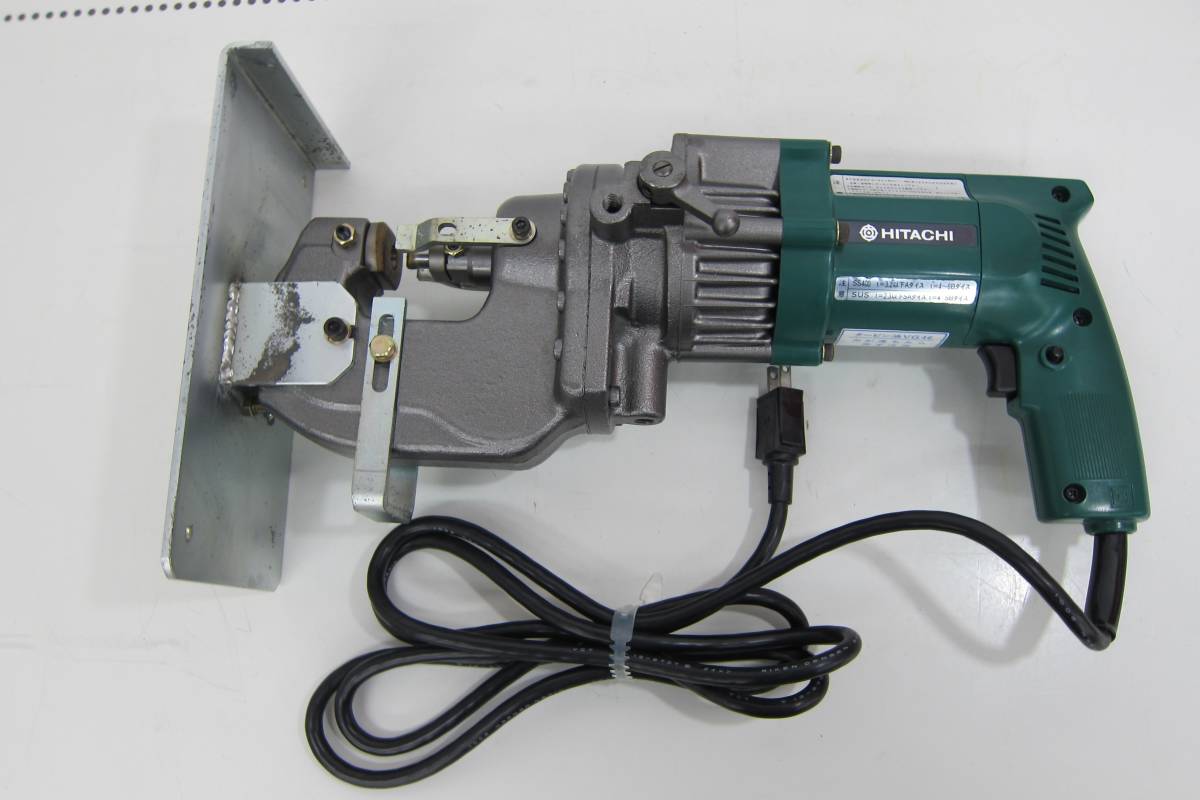 中古品 日立工機 電動パンチャー CP14 ポンチ ダイス ケース付 _T CP14