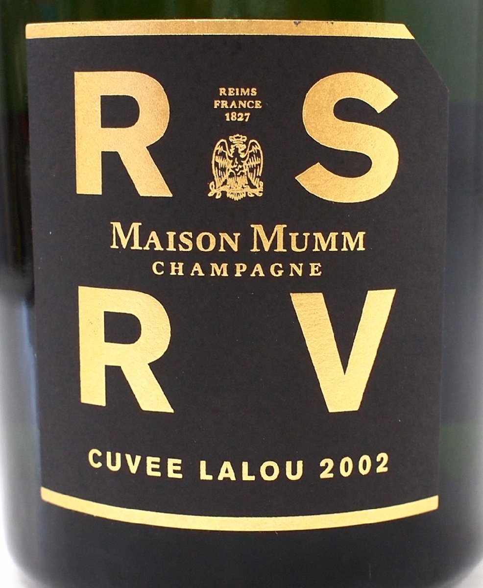 未開栓 MAISON MUMM メゾンマム RSRV キュヴェ ラルー 2002 750ml 12.5
