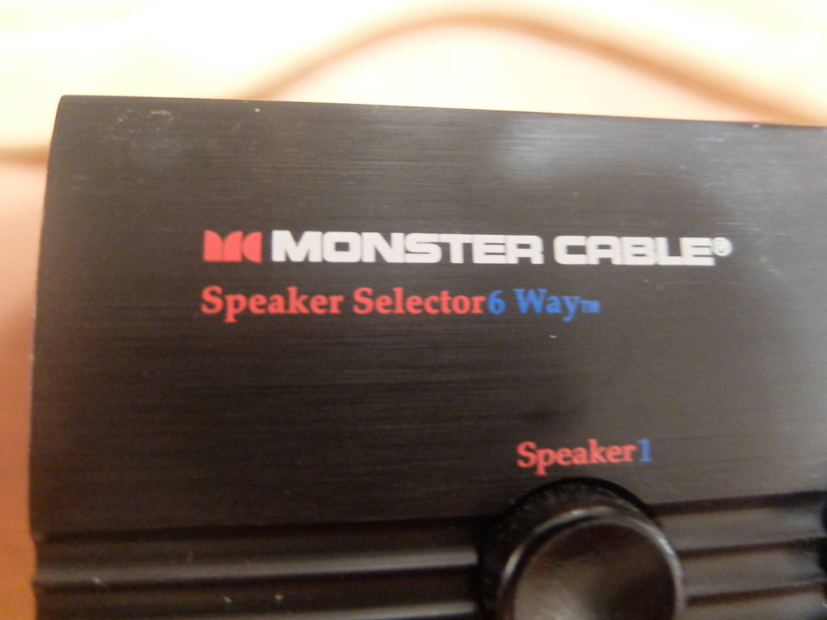 "Monster" スピーカーセレクター　６ポート　中古美品　 スピーカーセレクター MONSTER CABLE 0 Yahoo!オークション 出力４系統の