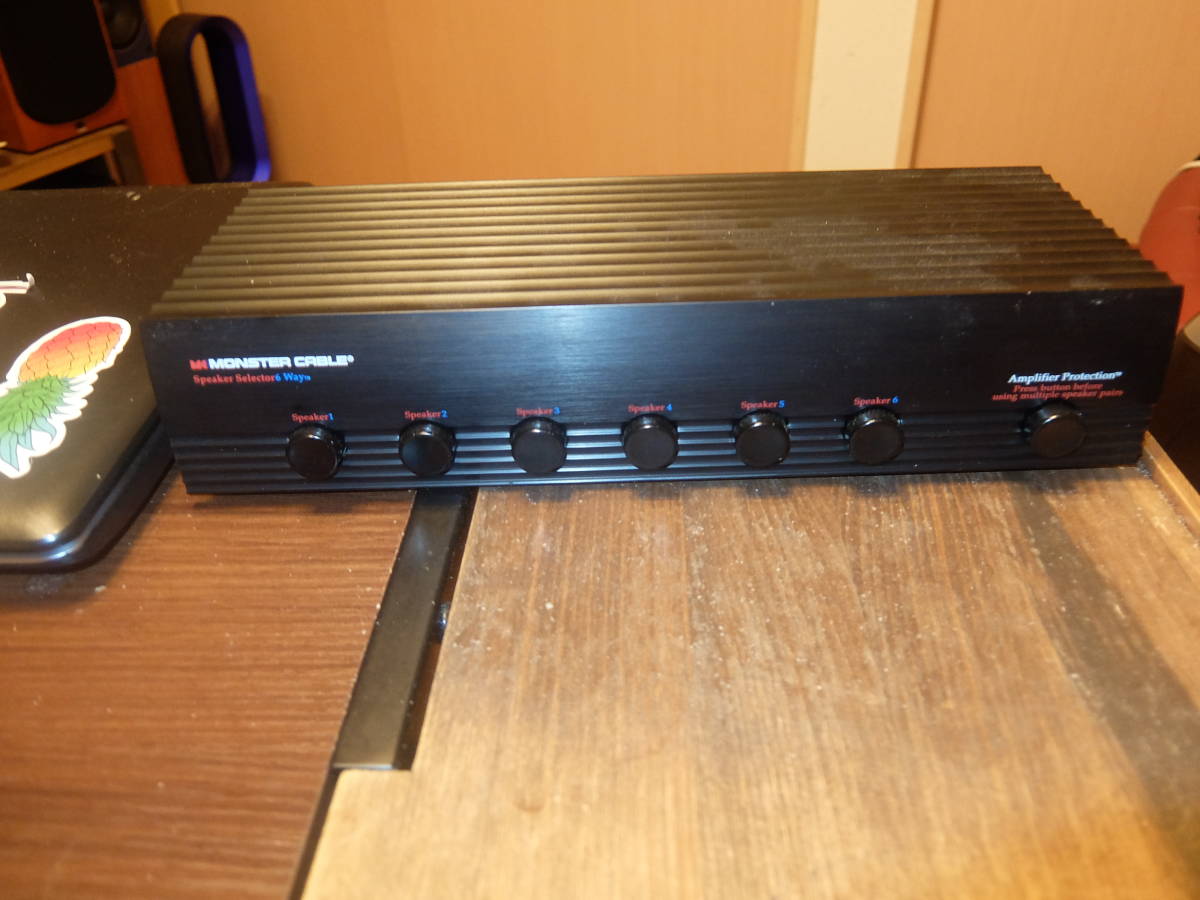 "Monster" スピーカーセレクター　６ポート　中古美品　 スピーカーセレクター MONSTER CABLE 0 Yahoo!オークション 出力４系統の