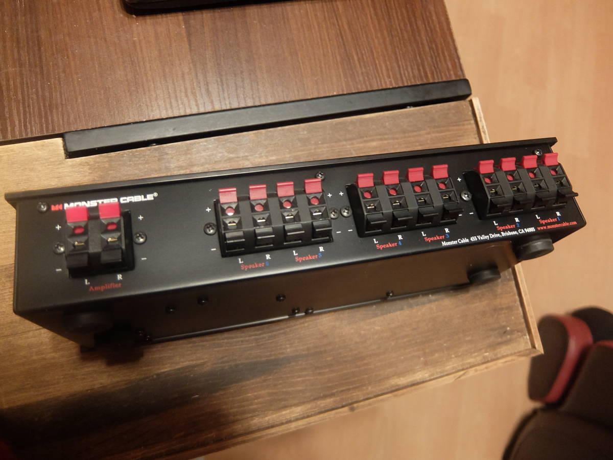 "Monster" スピーカーセレクター　６ポート　中古美品　 スピーカーセレクター MONSTER CABLE 0 Yahoo!オークション 出力４系統の