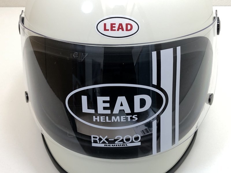 LEAD リード工業 RX-200R ホワイト ビンテージフルフェイス 族ヘル