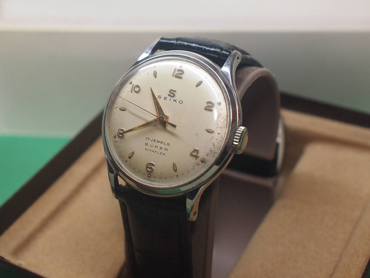 メンズ 【稼働品 新品ベルト】SEIKO セイコー SUPER 17石 ヴィンテージ