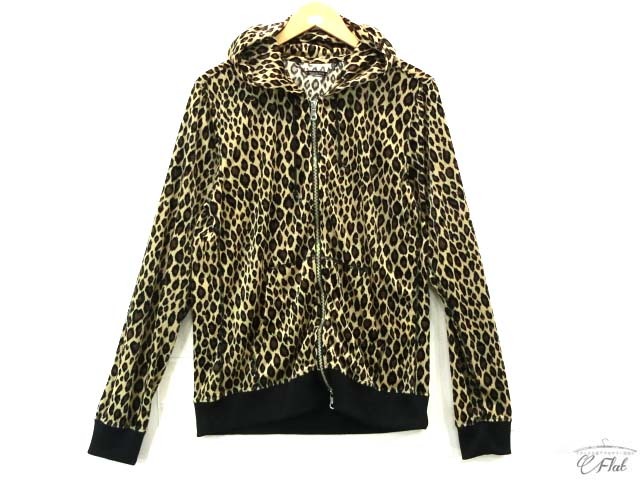 美品 monkeytime ジップパーカー　レオパード　ヒョウ柄　M