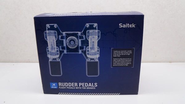 【美品】 Saitek サイテック ラダーペダル Rudder Pedals フライトペダル 000X700