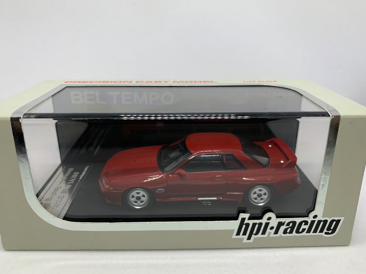 絶版品] 1/43 hpi Nissan Skyline GT-R R32 Group-A Racing RED BNR32 日産