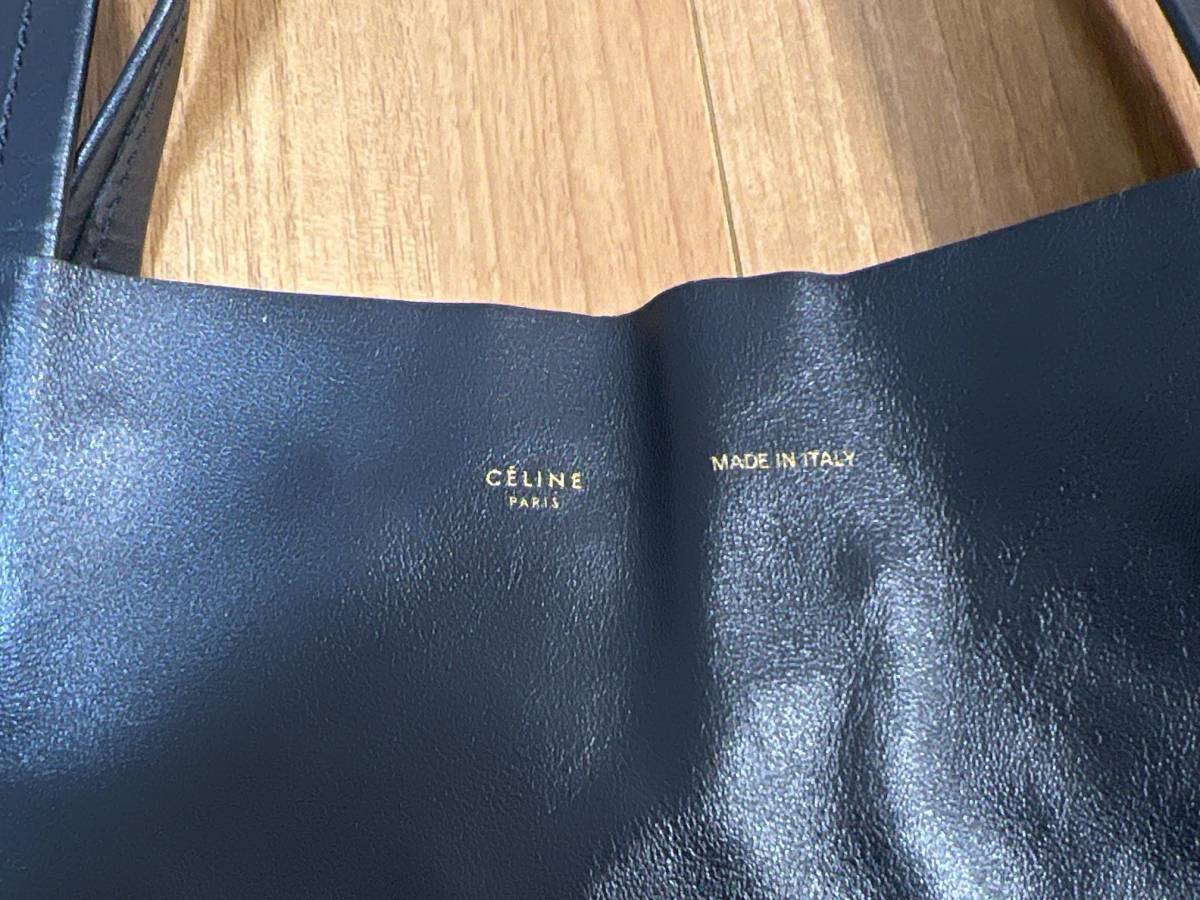CELINE セリーヌ ホリゾンタルカバ トートバッグ ブラック 巾着 購入 