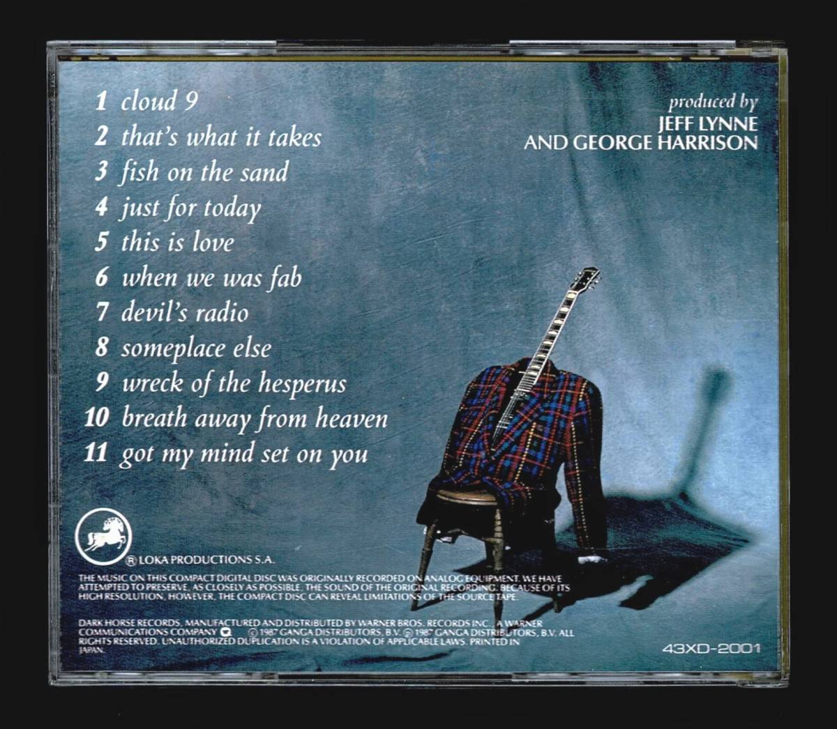 43XD-2001/ゴールド盤】ジョージ・ハリスン/クラウド・ナイン 24K蒸着 