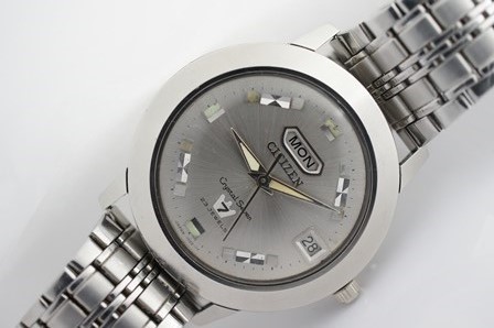 1円～ 超レア文字盤【シチズン Crystal Seven 23J】自動巻き メンズ 