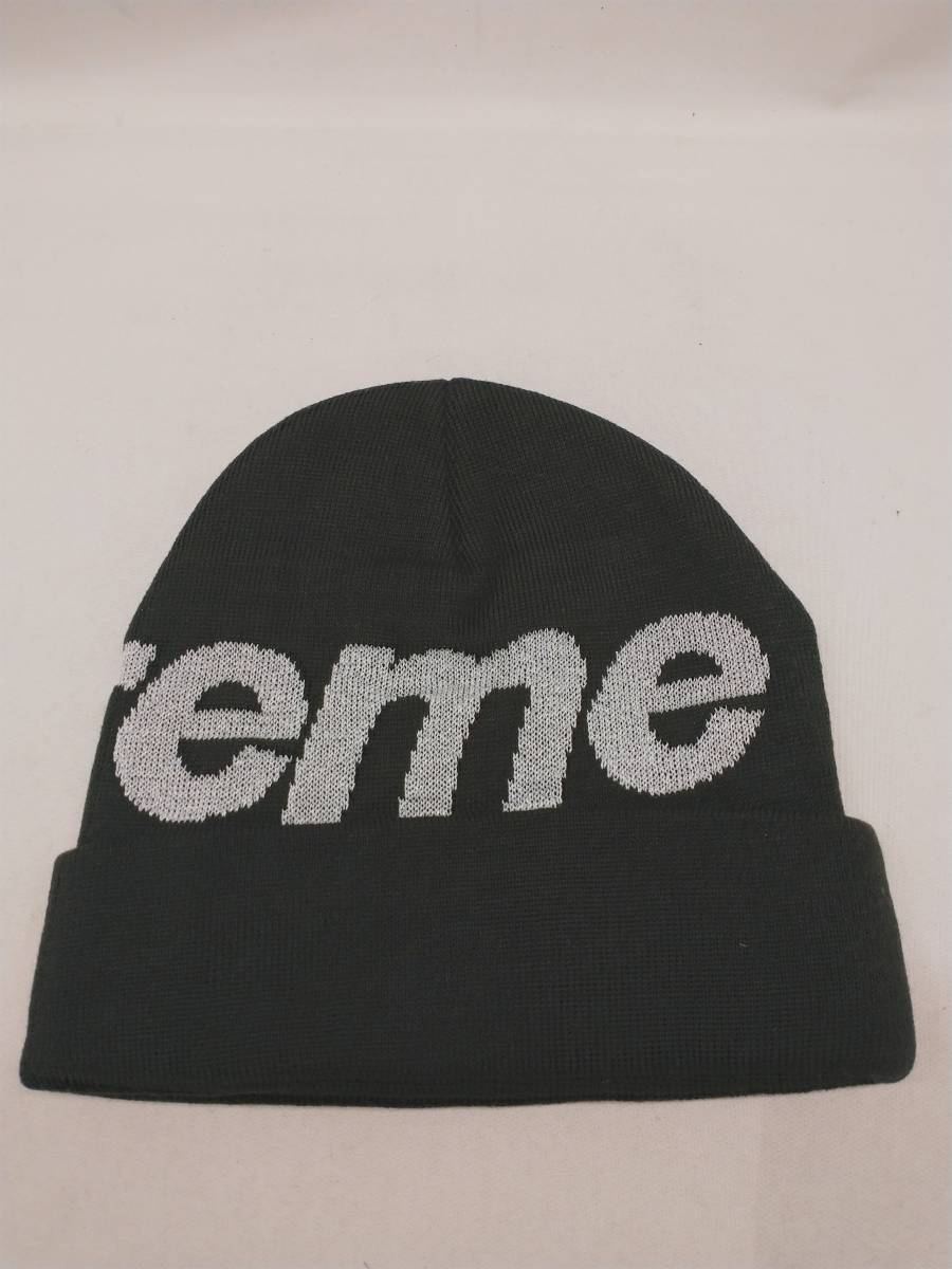 Supreme Big Logo Beanie black FW18 week13 シュプリーム ビッグロゴ
