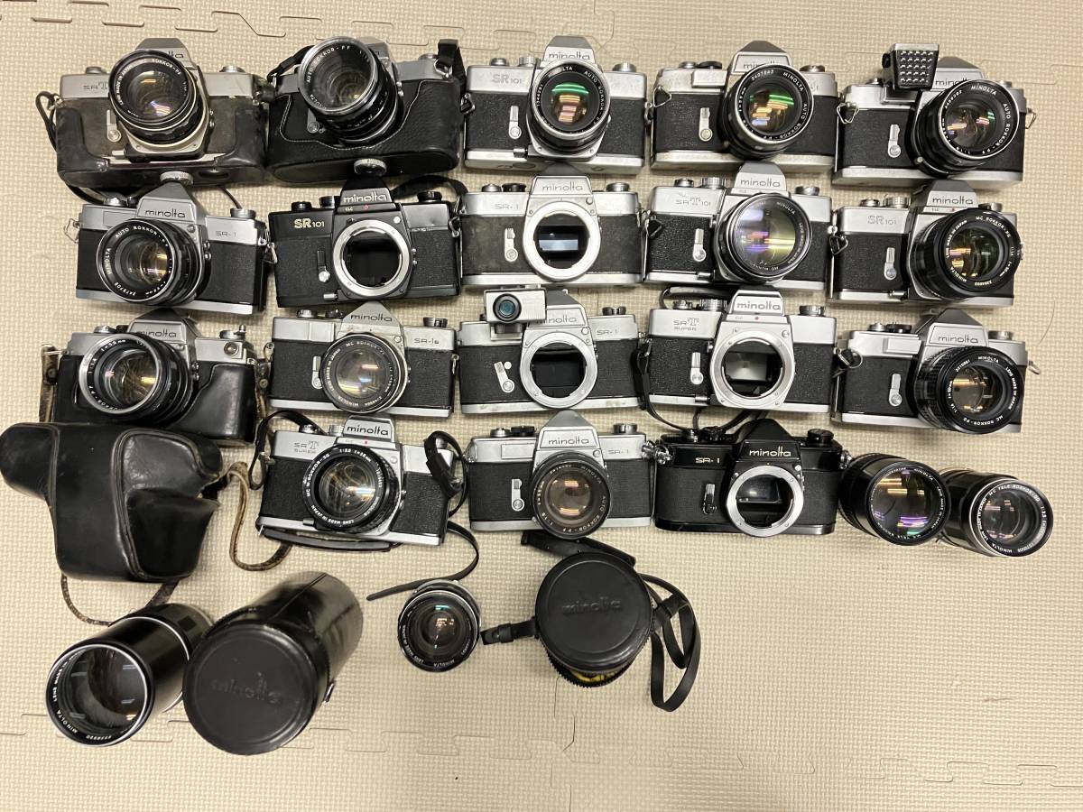 【大量20個以上】 ミノルタ フィルムカメラボディ 等 大量 セット まとめ ジャンク D105
