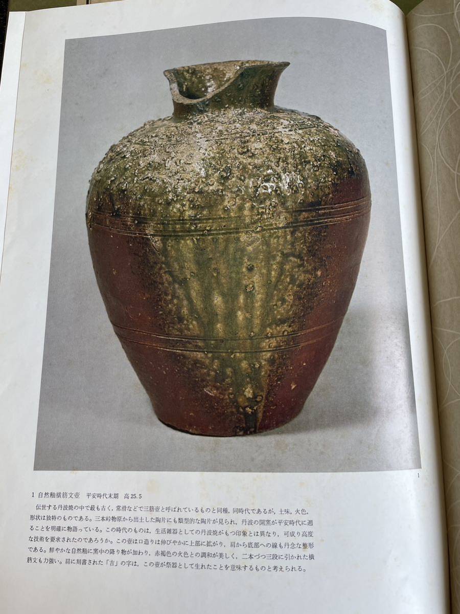 古丹波 1978年（昭和53年） 中西通著 芸艸堂発行 大型本 外